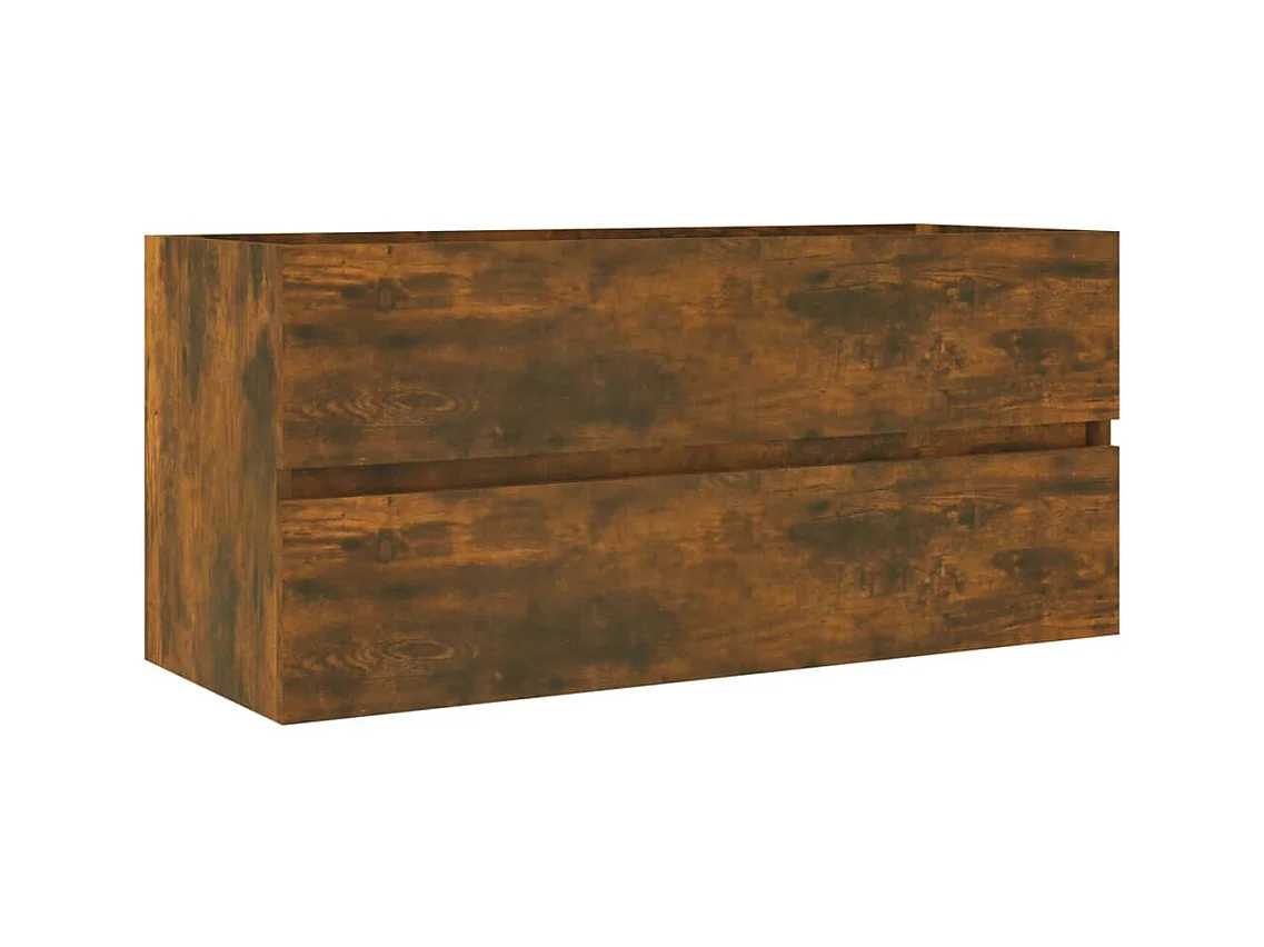 Gerookte Eiken Wastafelkast 100x38,5x45 cm Engineered Wood