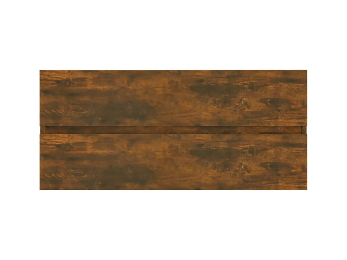 Gerookte Eiken Wastafelkast 100x38,5x45 cm Engineered Wood