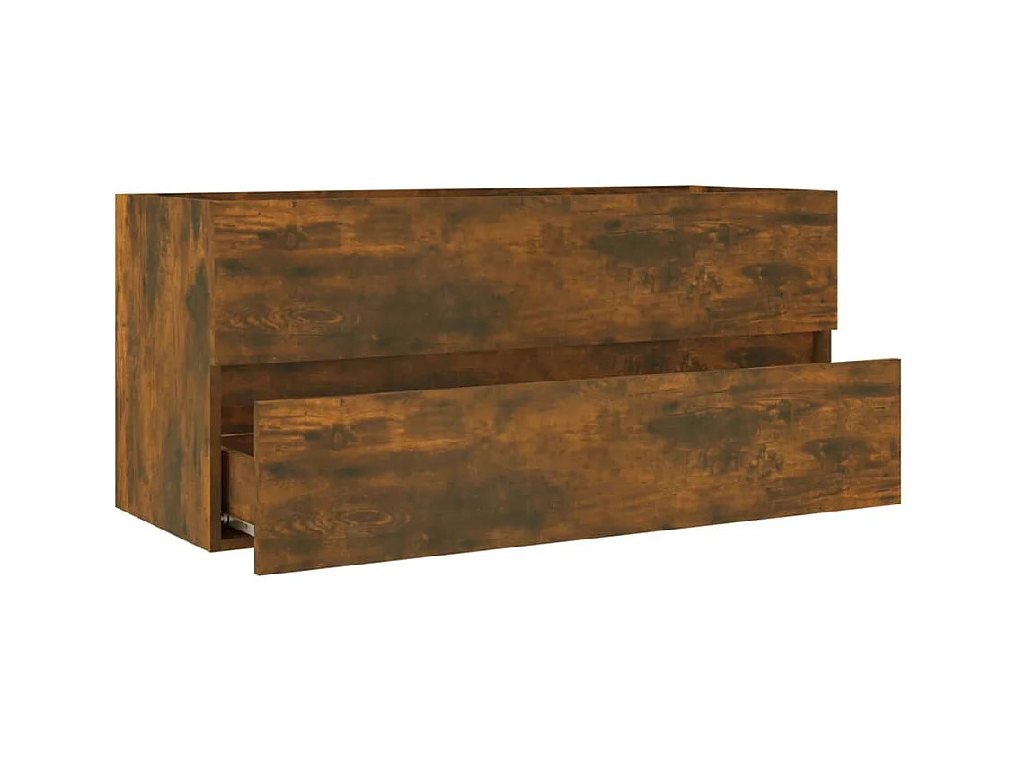 Gerookte Eiken Wastafelkast 100x38,5x45 cm Engineered Wood