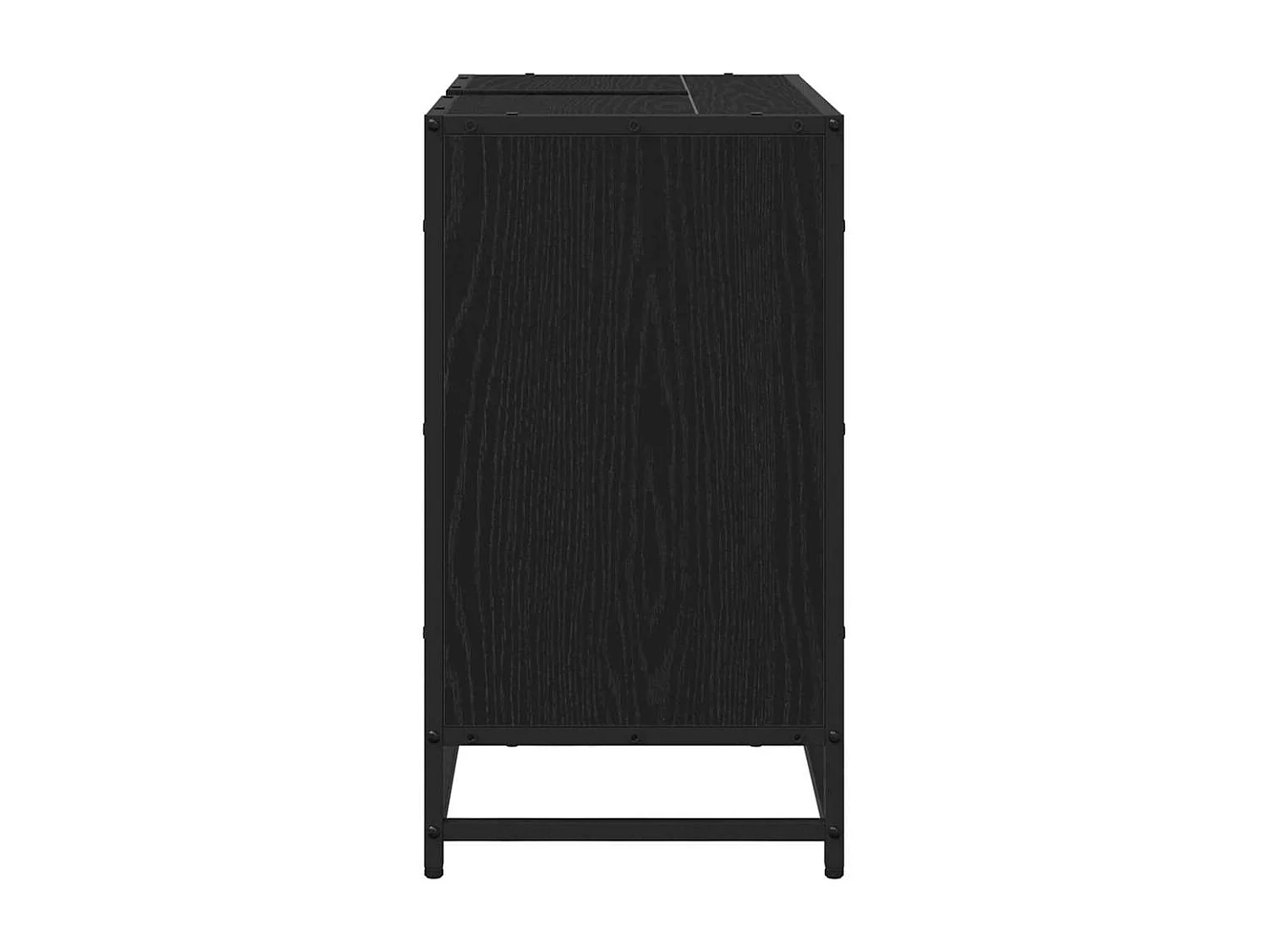 Meuble de Lavabo de Salle de Bain Chêne noir 65 x 33 x 60 cm