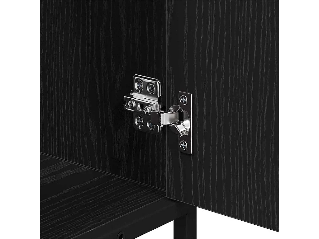 Meuble de Lavabo de Salle de Bain Chêne noir 65 x 33 x 60 cm
