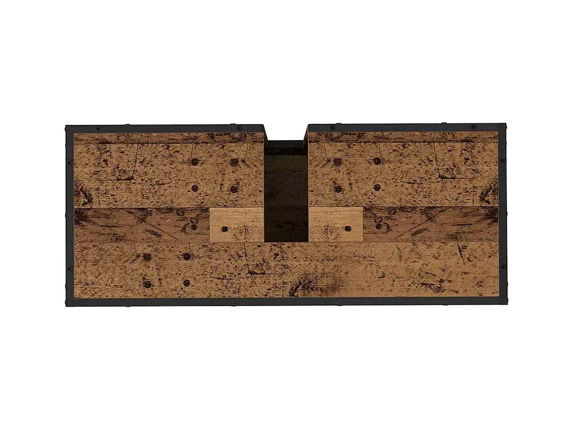 Badkamerwastafelkast antiek hout 80 x 33 x 60 cm