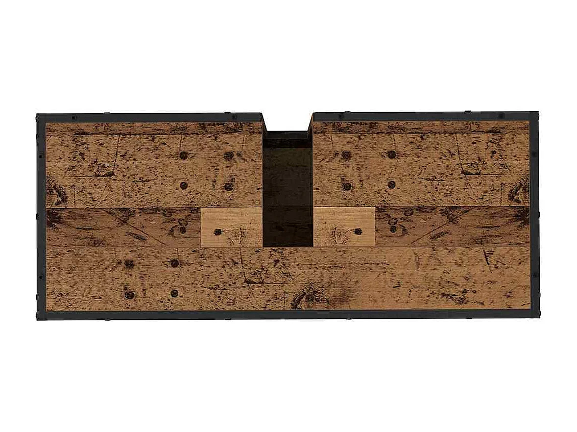 Badkamerwastafelkast antiek hout 80 x 33 x 60 cm
