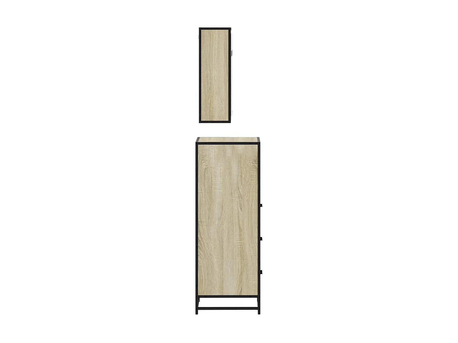 Set di mobili da bagno 3 pezzi in rovere Sonoma