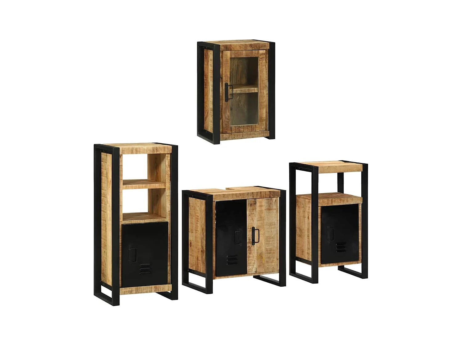 Conjunto de muebles de baño de pared 4 piezas