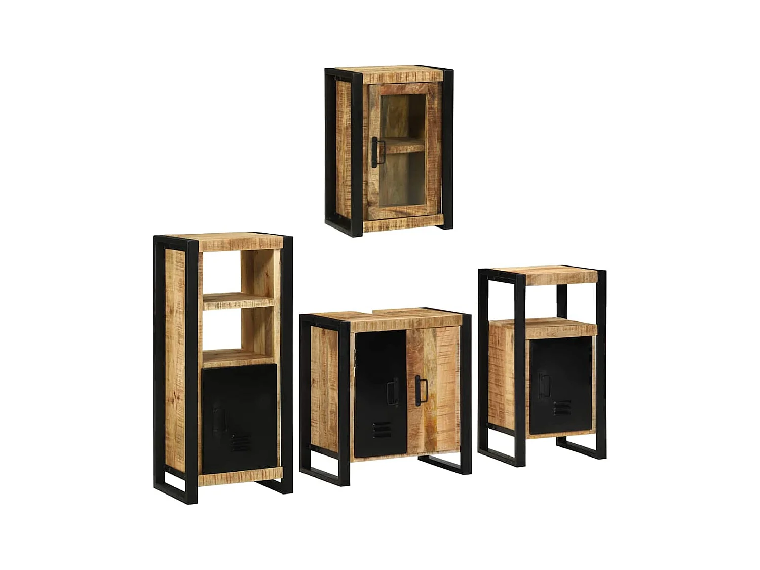 Conjunto de muebles de baño de pared 4 piezas