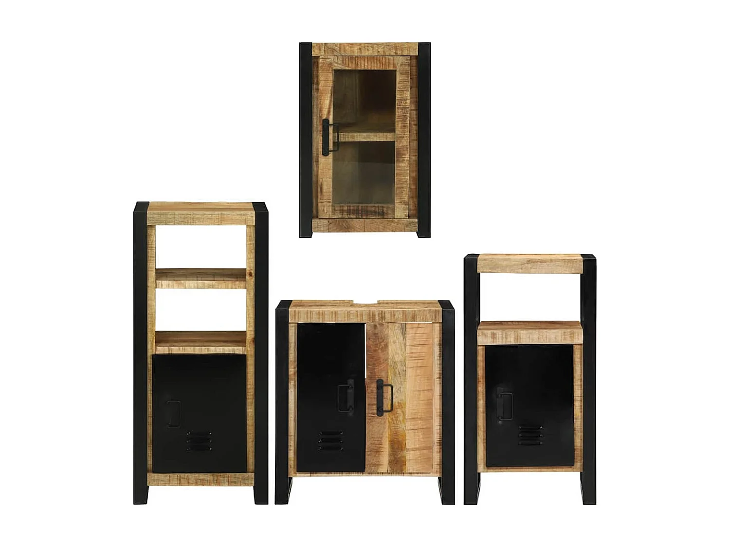 Conjunto de muebles de baño de pared 4 piezas