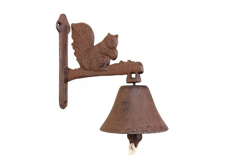 Gartenglocke Eichhörnchen aus Gusseisen