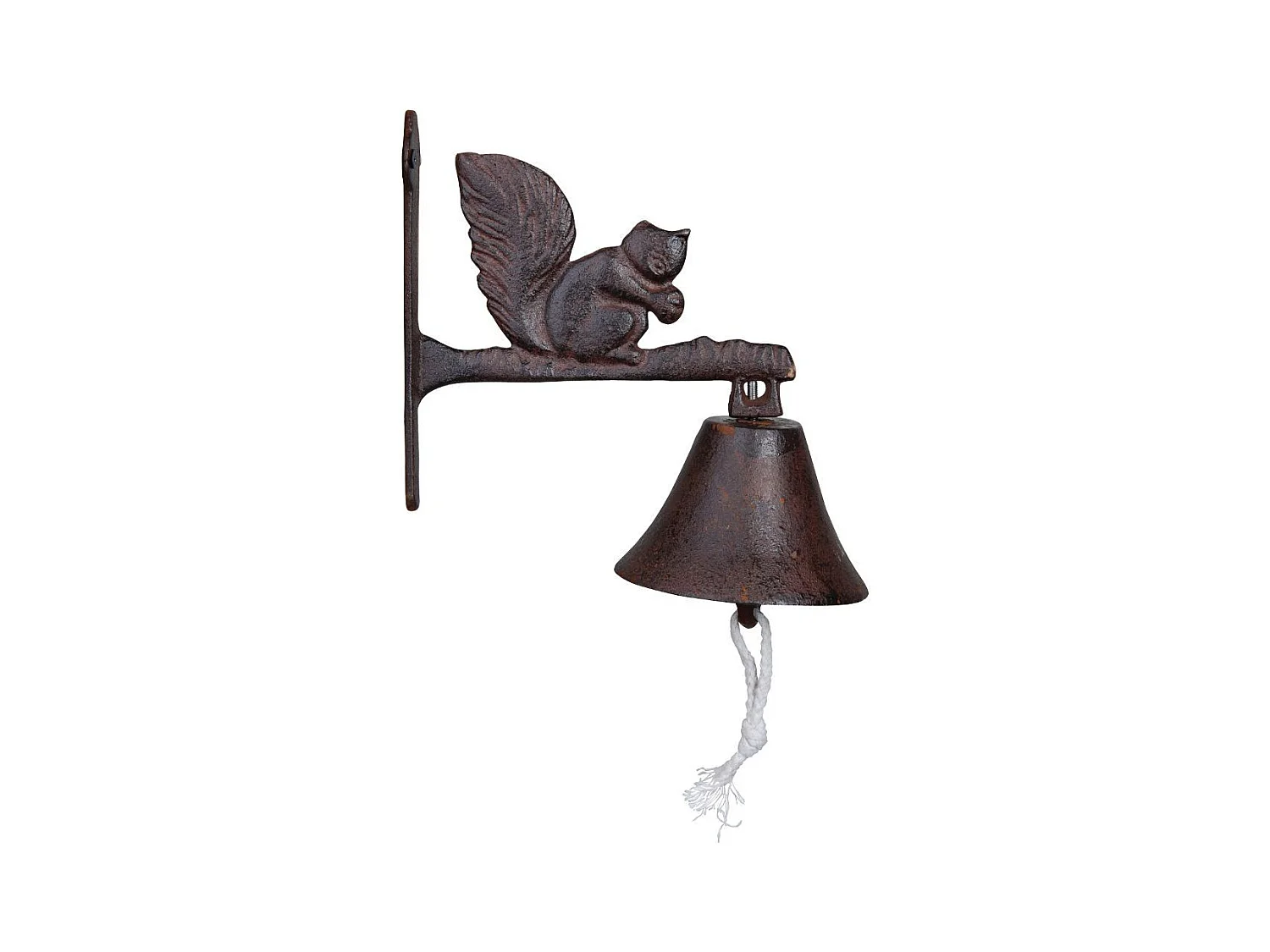 Cloche de jardin écureuil en fonte