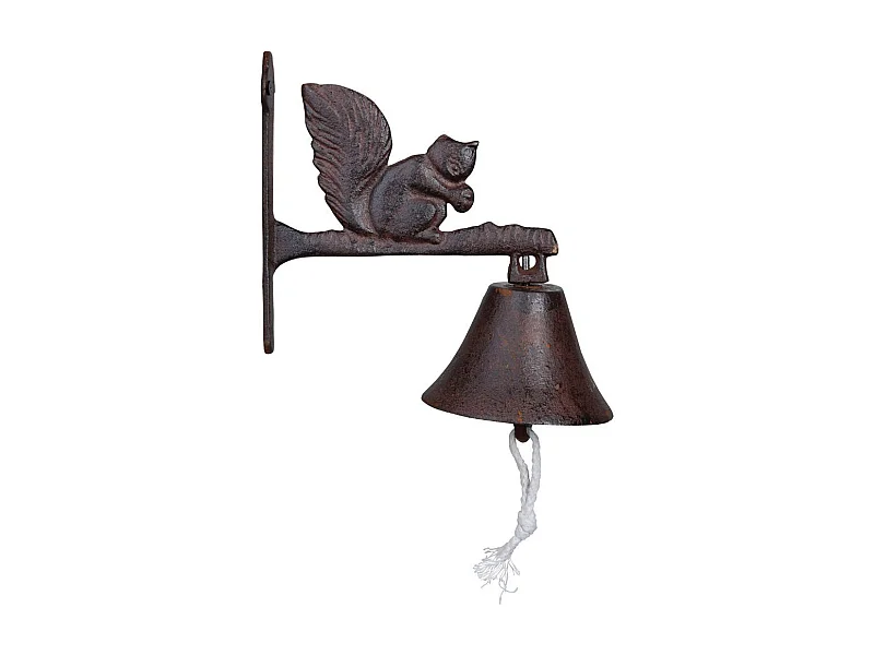 Gartenglocke Eichhörnchen aus Gusseisen