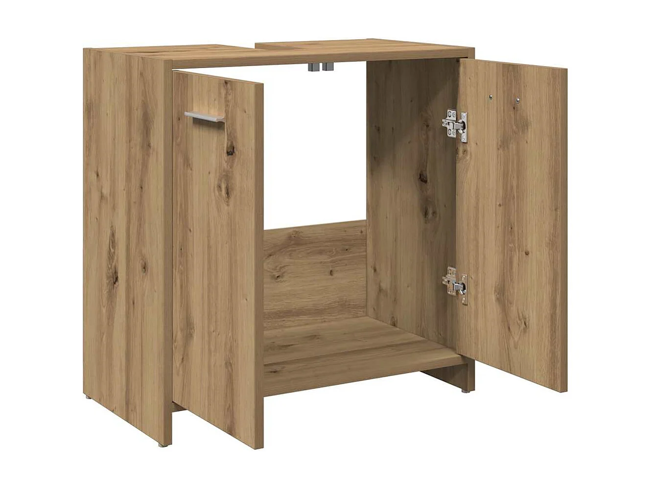 Armoire lavabo de salle de bain chêne artisanal 60x33x60 cm