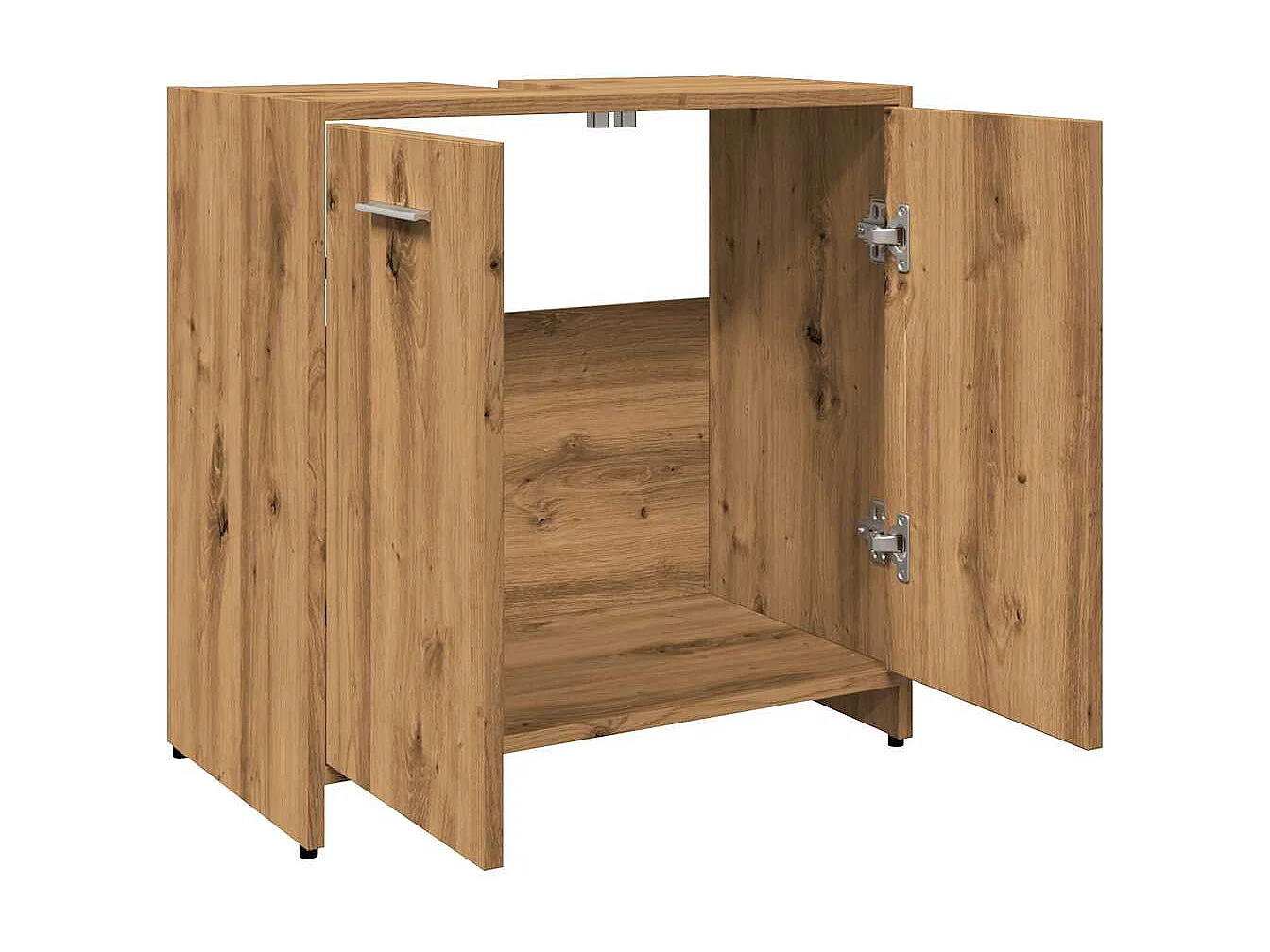 Armoire lavabo de salle de bain chêne artisanal 60x33x60 cm
