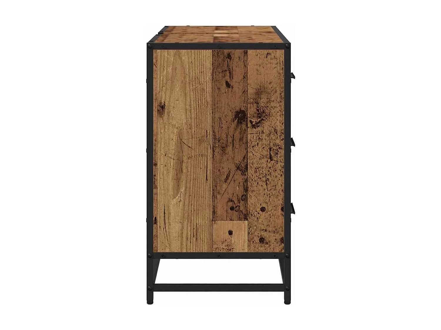 Meuble de Lavabo de Salle de Bain Bois ancien 80 x 33 x 60 cm