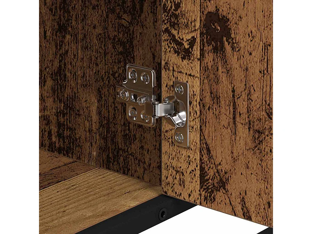 Meuble de Lavabo de Salle de Bain Bois ancien 80 x 33 x 60 cm