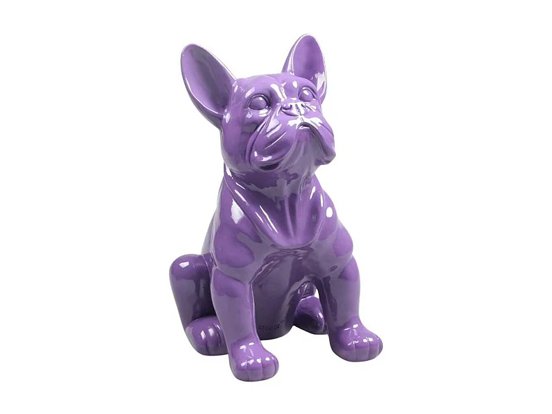 Chien bouledogue français coloré 37 x 25 x 22 cm