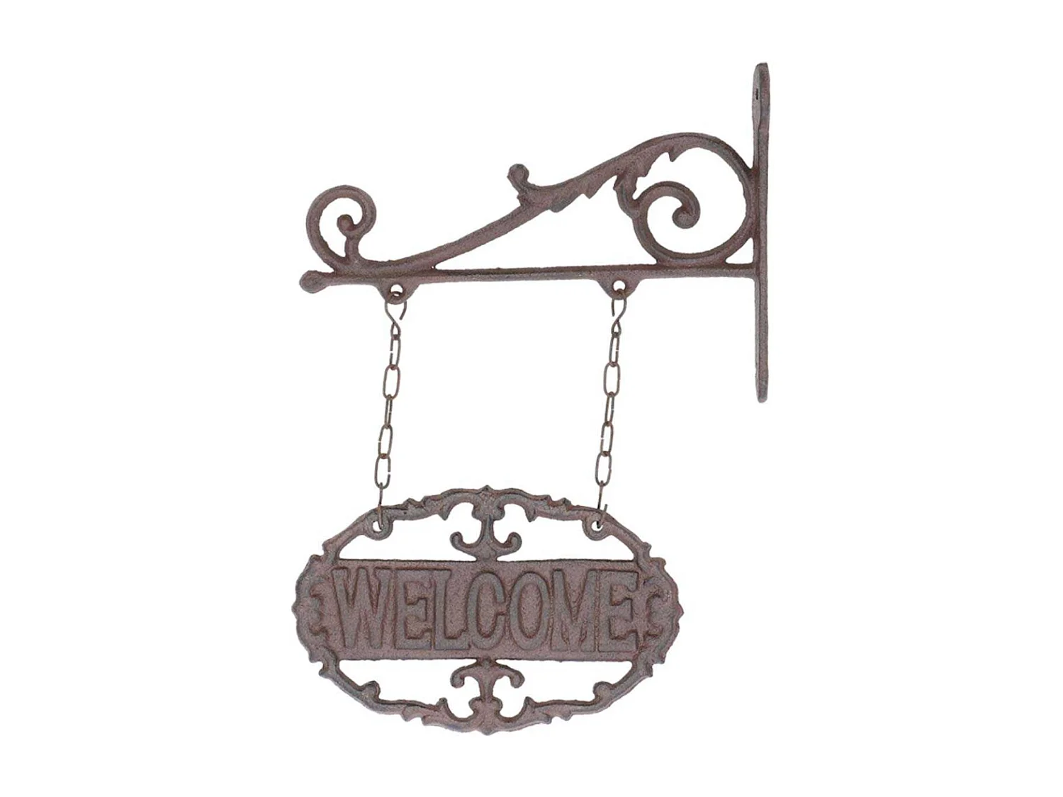 Pancarte murale en fonte Bienvenue