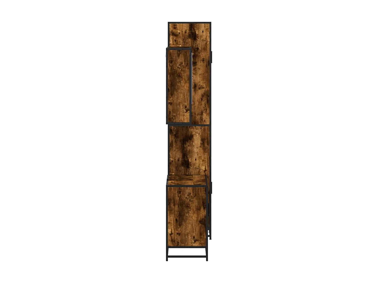 Set di mobili da bagno 3 pezzi Rovere affumicato