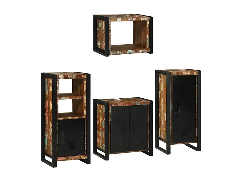 Set di mobili da bagno a parete 4 pezzi