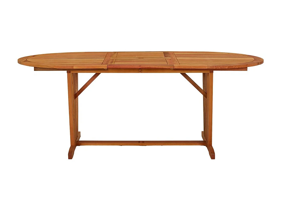 Mesa de jardín 200x100x75 cm Madera maciza de eucalipto