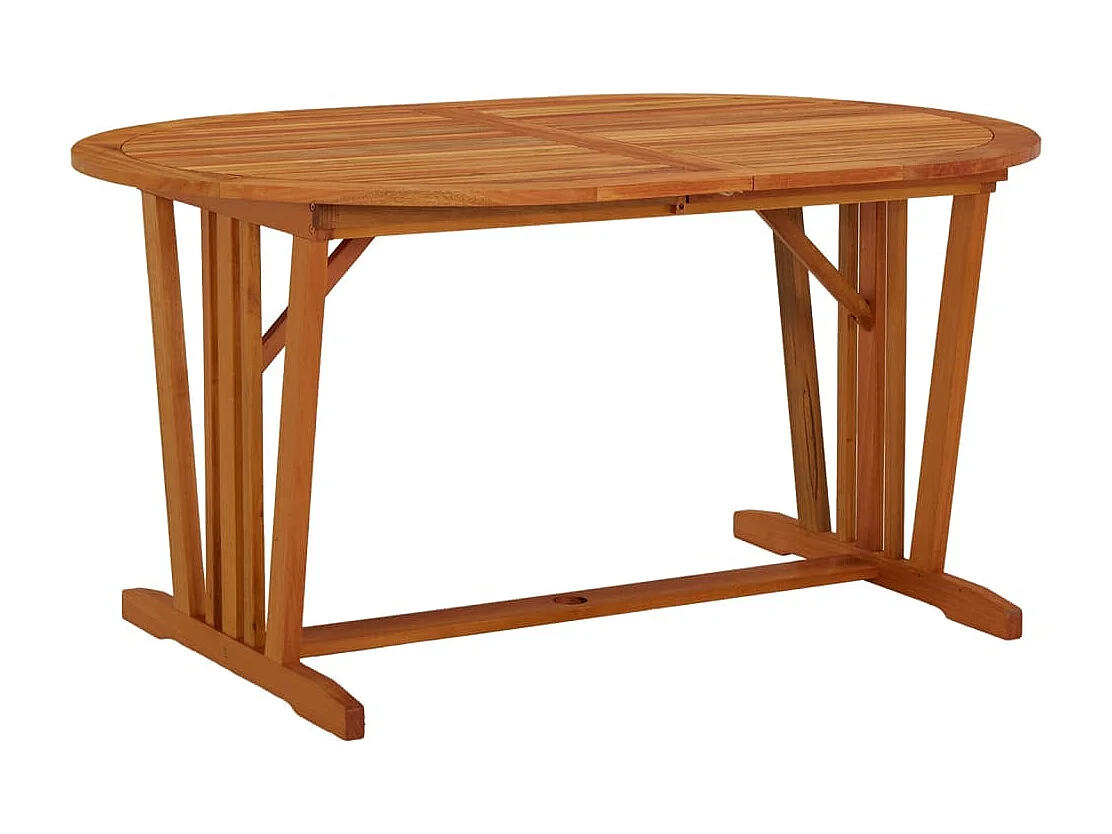 Mesa de jardín 200x100x75 cm Madera maciza de eucalipto