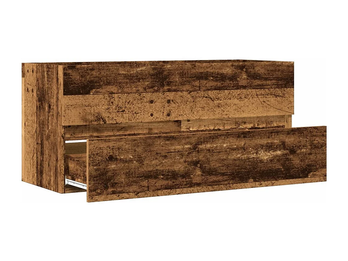 Mobile lavabo in legno vecchio 100x38,5x45 cm in legno ingegnerizzato