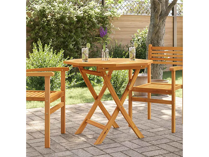 Opvouwbare tuintafel 85x85x76 cm Massief teakhout