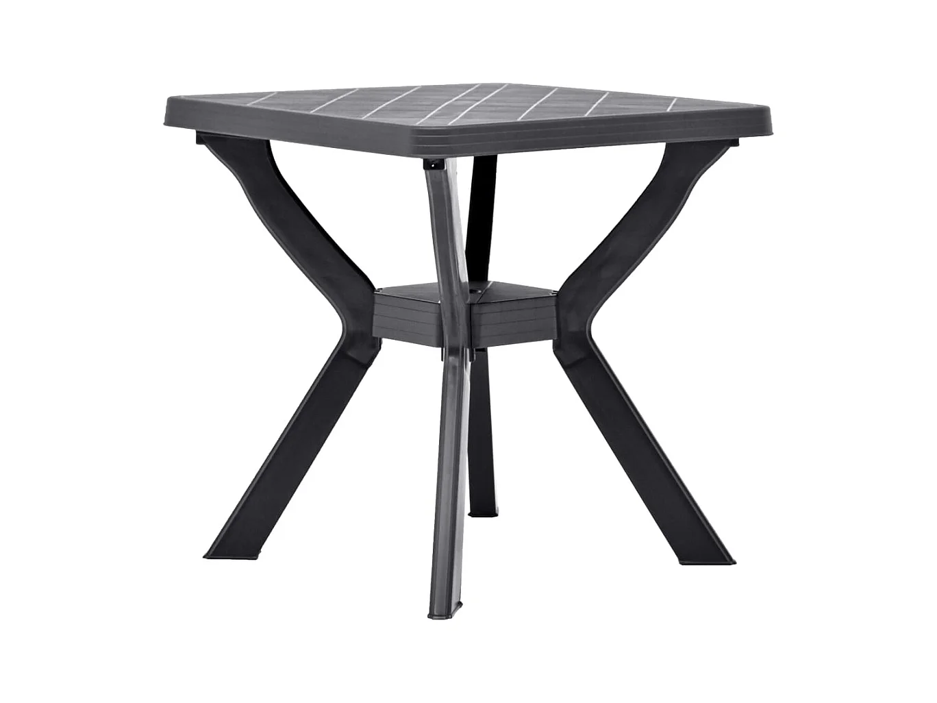 Antraciet bistrotafel 70x70x72 cm Kunststof