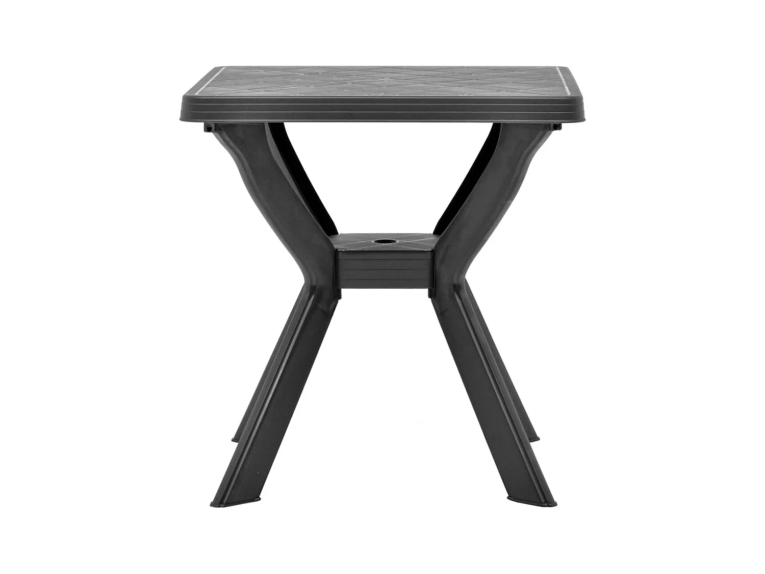 Antraciet bistrotafel 70x70x72 cm Kunststof