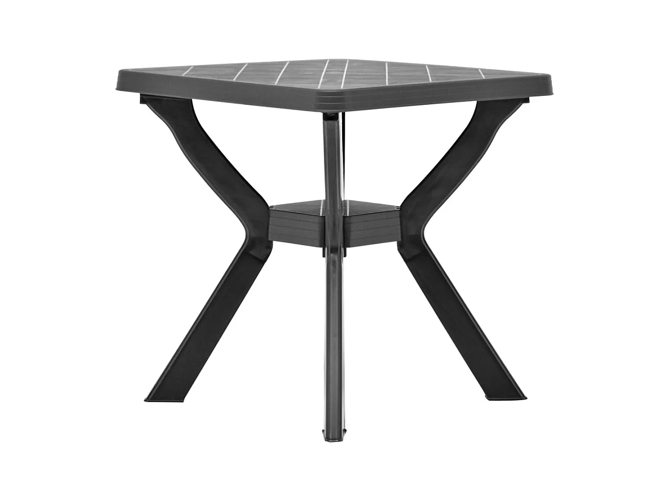Antraciet bistrotafel 70x70x72 cm Kunststof