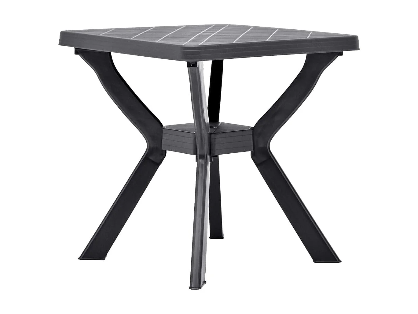Mesa bistro antracita 70x70x72 cm Plástico