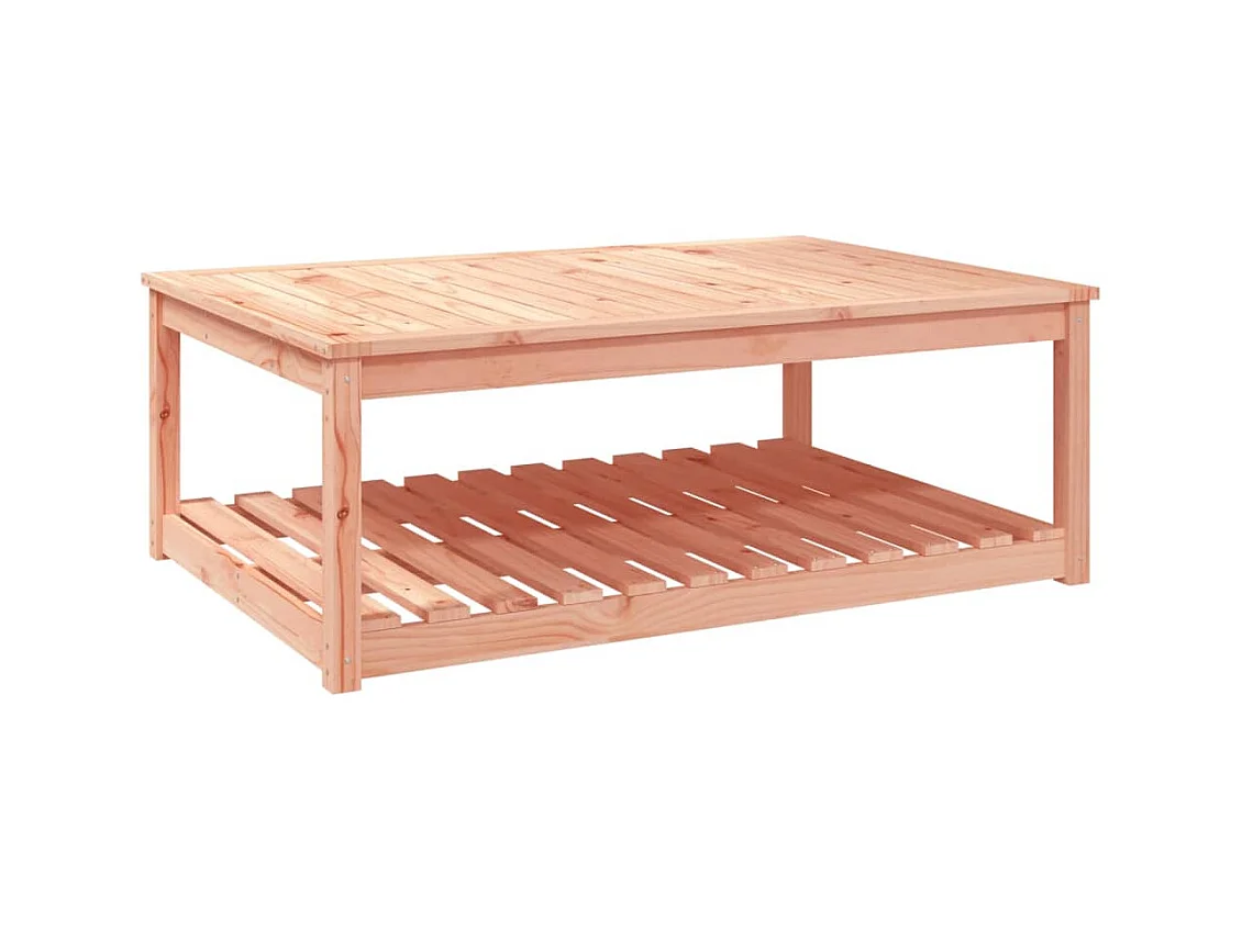 Mesa de jardín 121x82,5x45 cm madera maciza de abeto Douglas