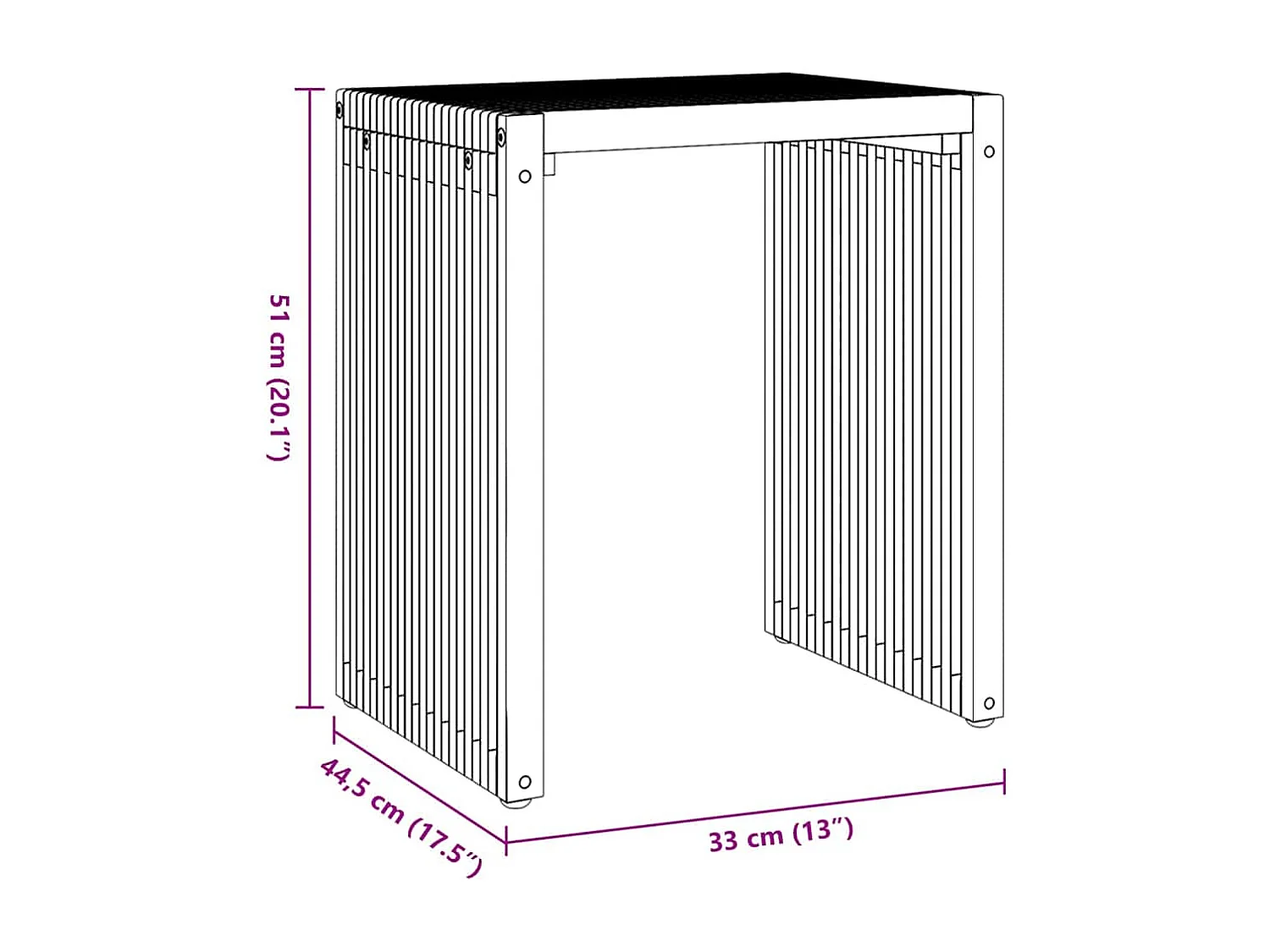 Ensemble de tables d'appoint 3 pcs Marron 33 x 44.5 x 51 cm