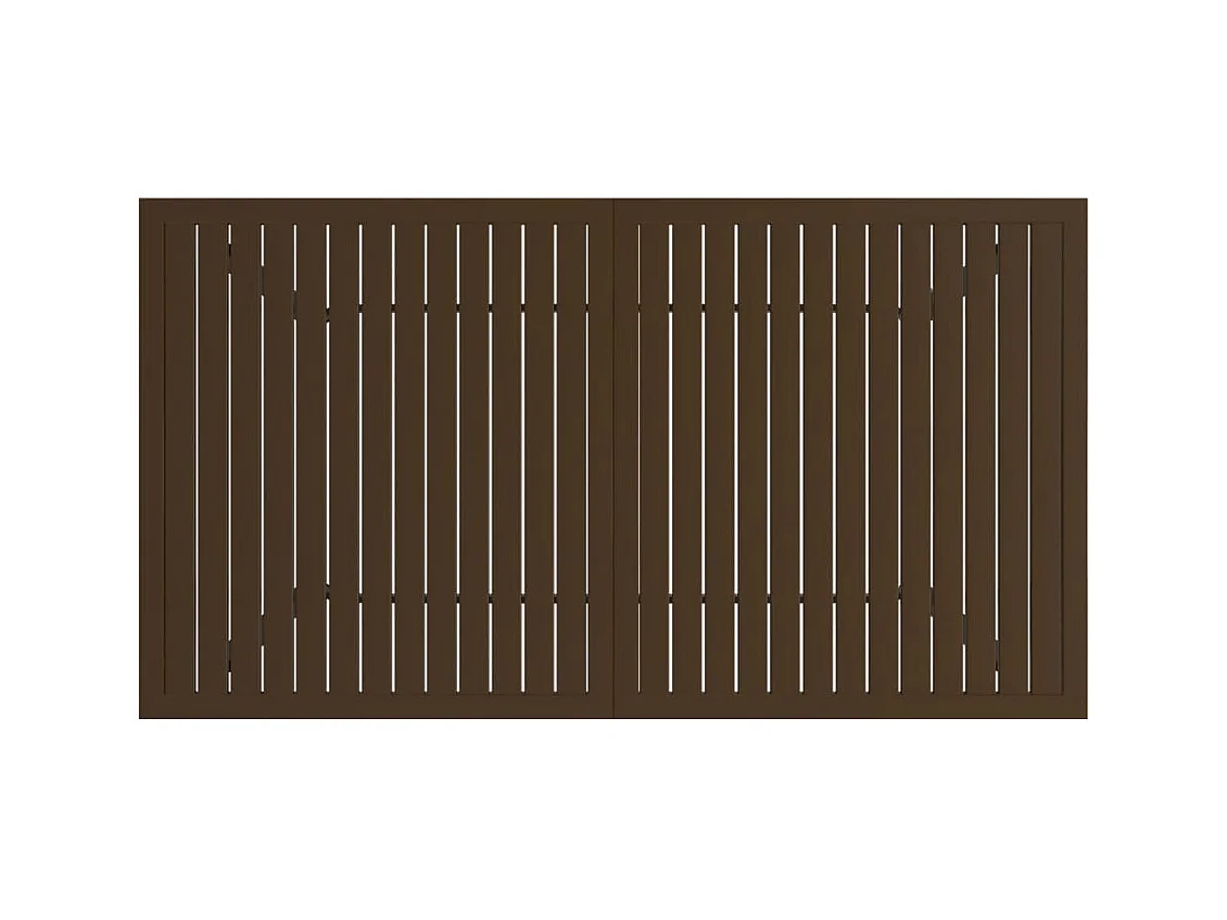 Brauner Gartentisch 140x80x72 cm Stahl