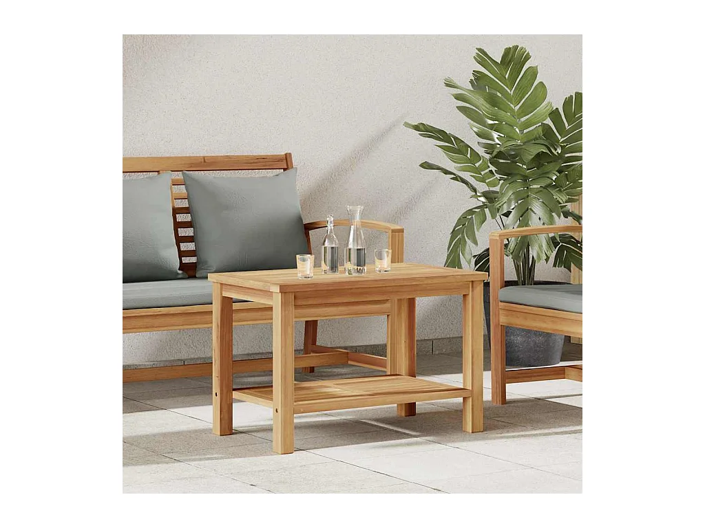 Table basse Marron 70 x 40 x 45 cm Bois de teck solide