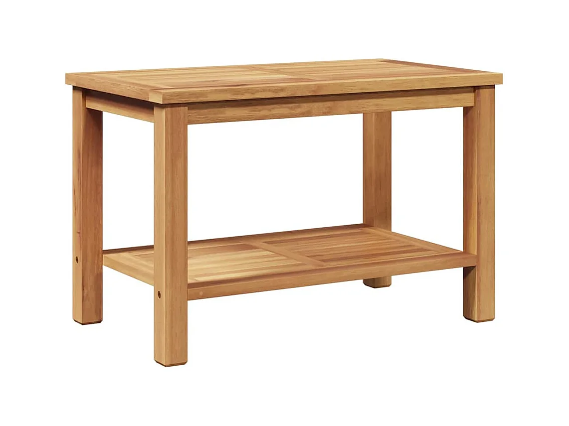 Table basse Marron 70 x 40 x 45 cm Bois de teck solide