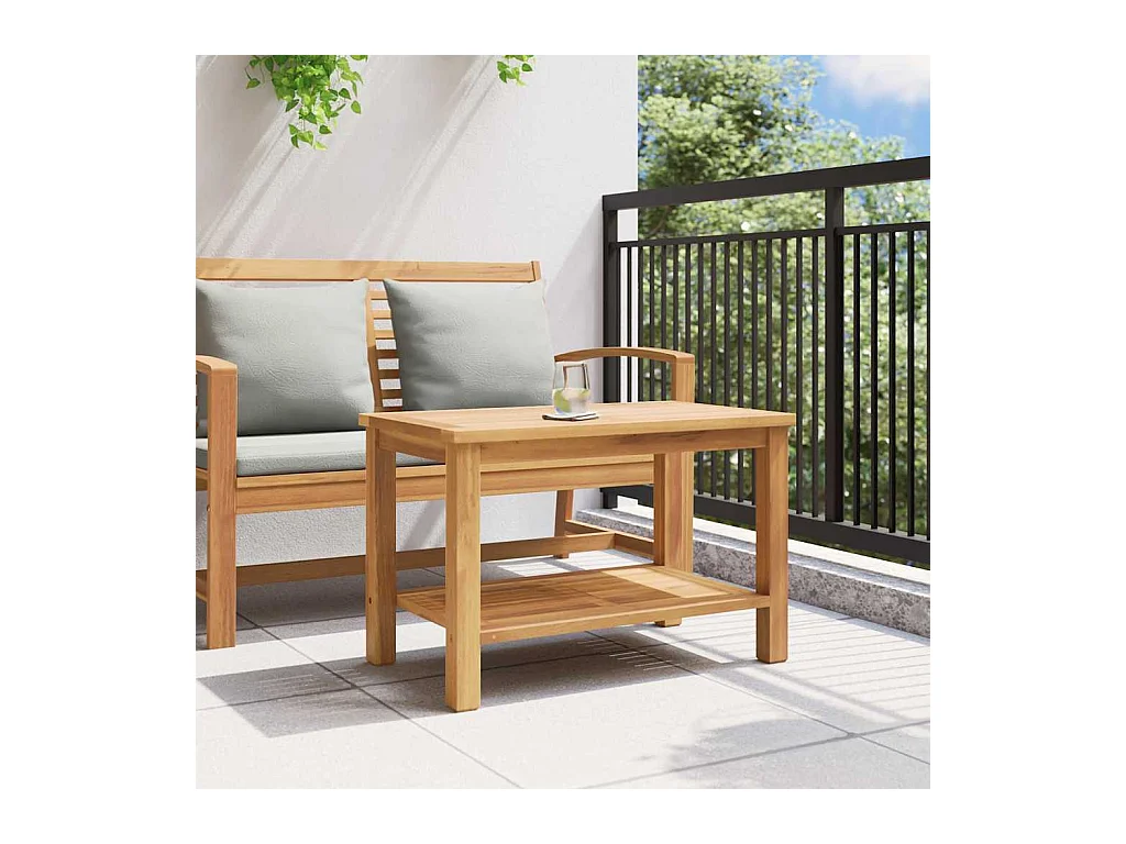 Table basse Marron 70 x 40 x 45 cm Bois de teck solide