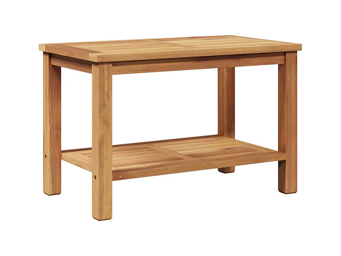 Table basse Marron 70 x 40 x 45 cm Bois de teck solide