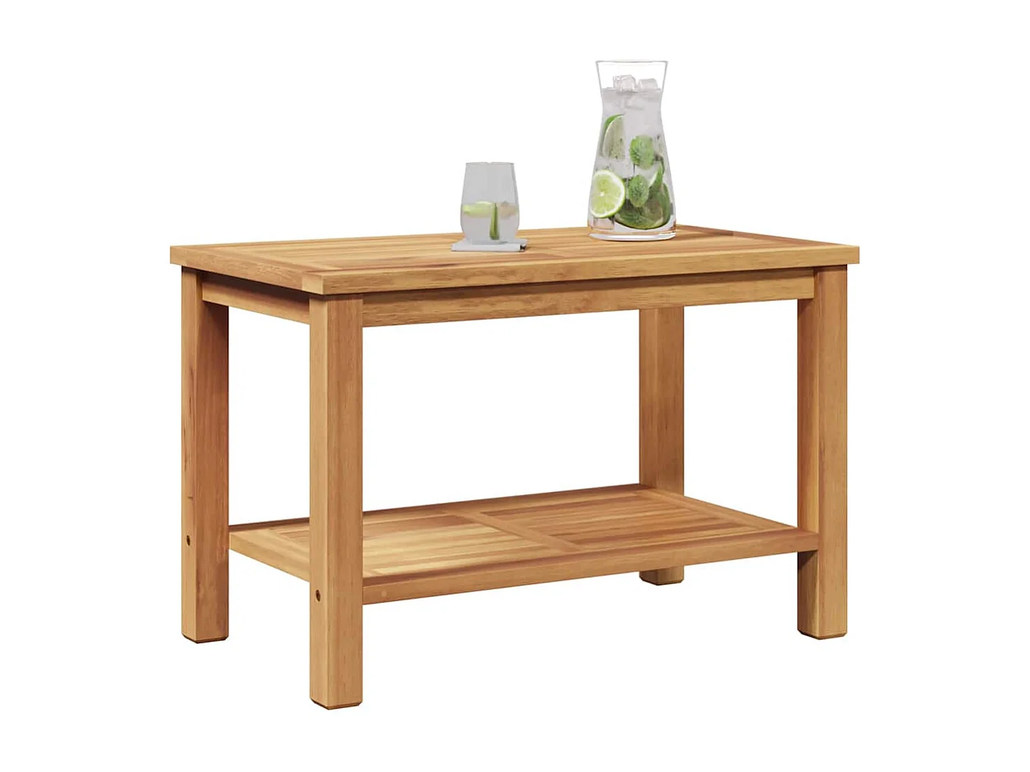 Table basse Marron 70 x 40 x 45 cm Bois de teck solide