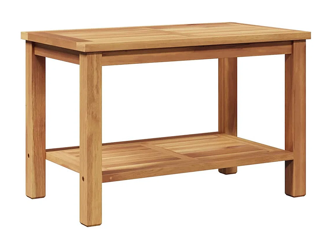 Table basse Marron 70 x 40 x 45 cm Bois de teck solide