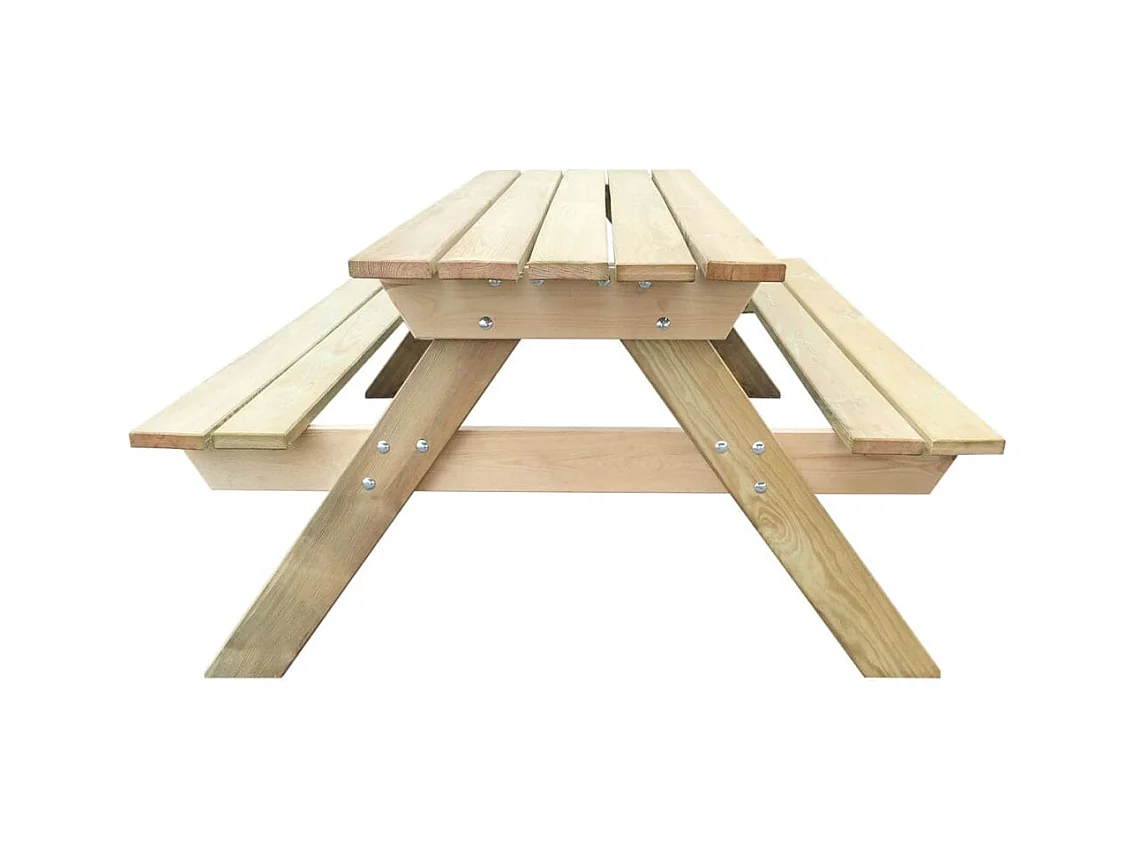 Picknicktafel 150 x 135 x 71,5 cm Hout