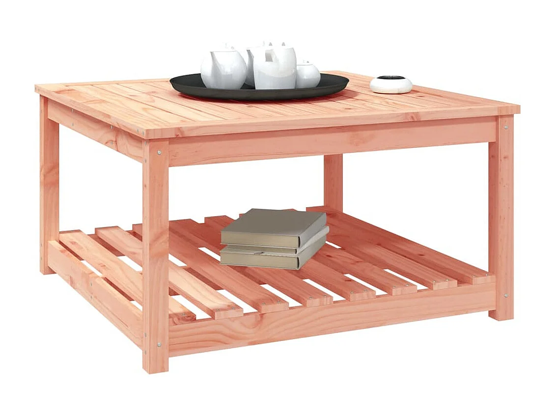 Tavolo da giardino 82,5x82,5x45 cm in legno massello di abete Douglas