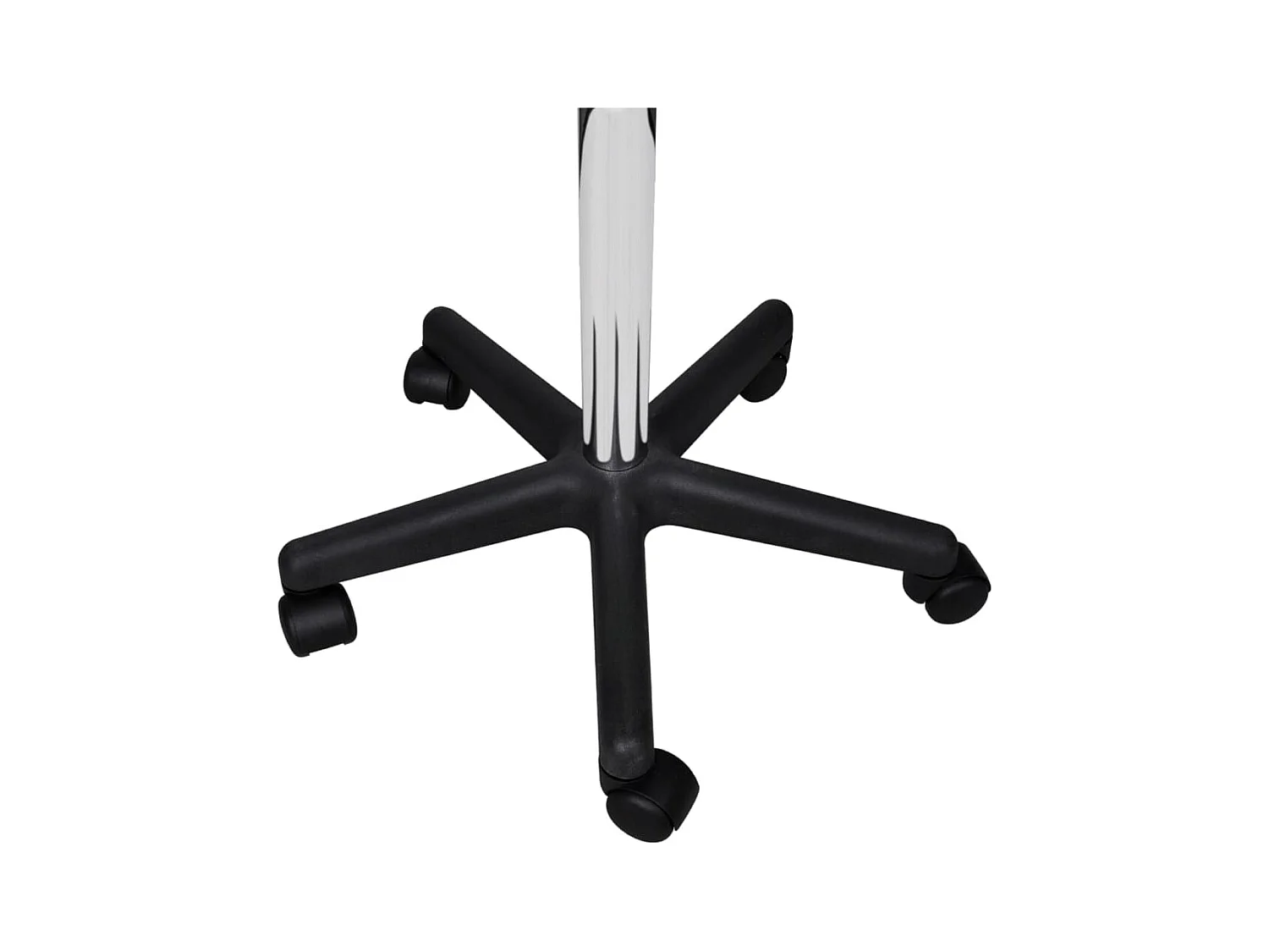 Bürohocker 2er Set Weiß 35,5x84 cm Kunstleder