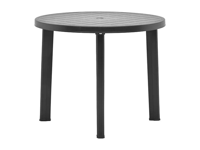 Tavolo da giardino antracite 89 cm in plastica