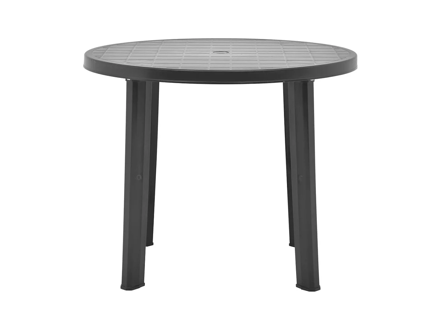 Tavolo da giardino antracite 89 cm in plastica