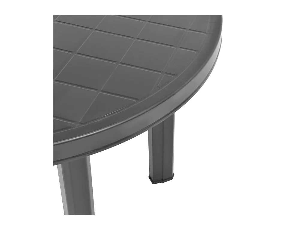 Tavolo da giardino antracite 89 cm in plastica