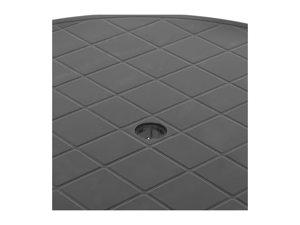 Tavolo da giardino antracite 89 cm in plastica