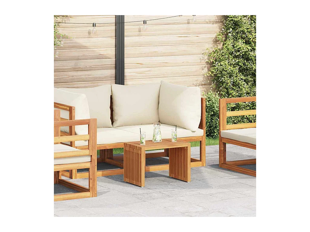 Table d'appoint de jardin Marron 50 x 32.5 x 35 cm