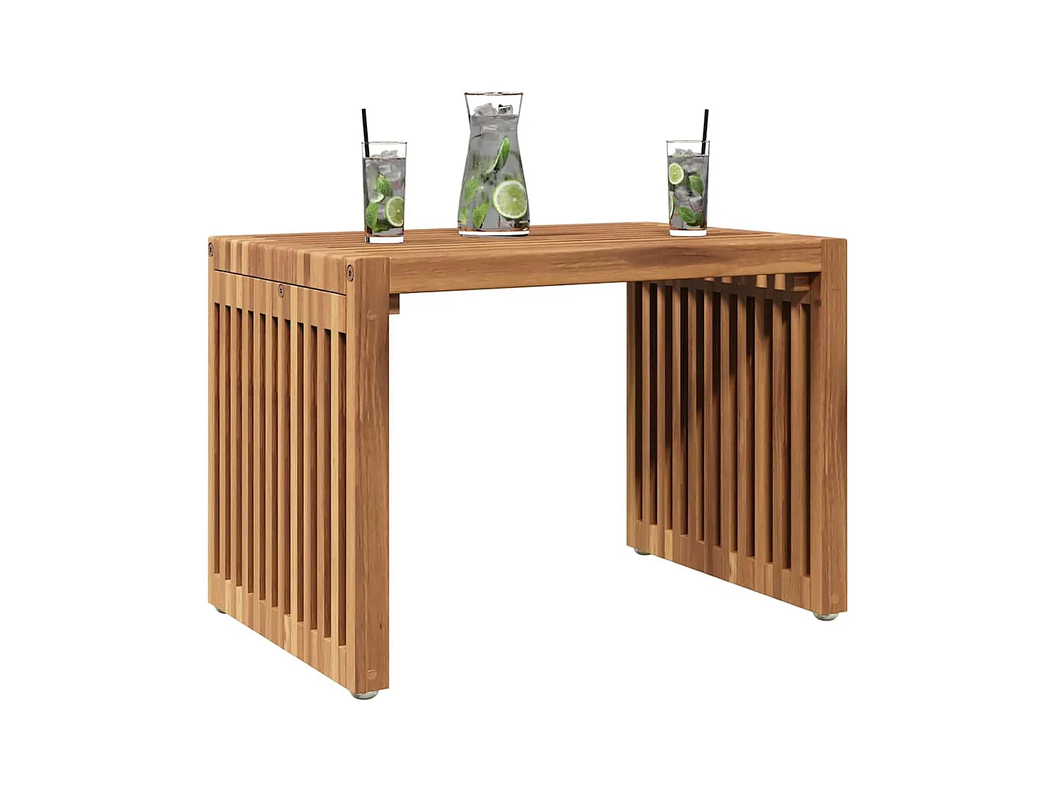 Table d'appoint de jardin Marron 50 x 32.5 x 35 cm