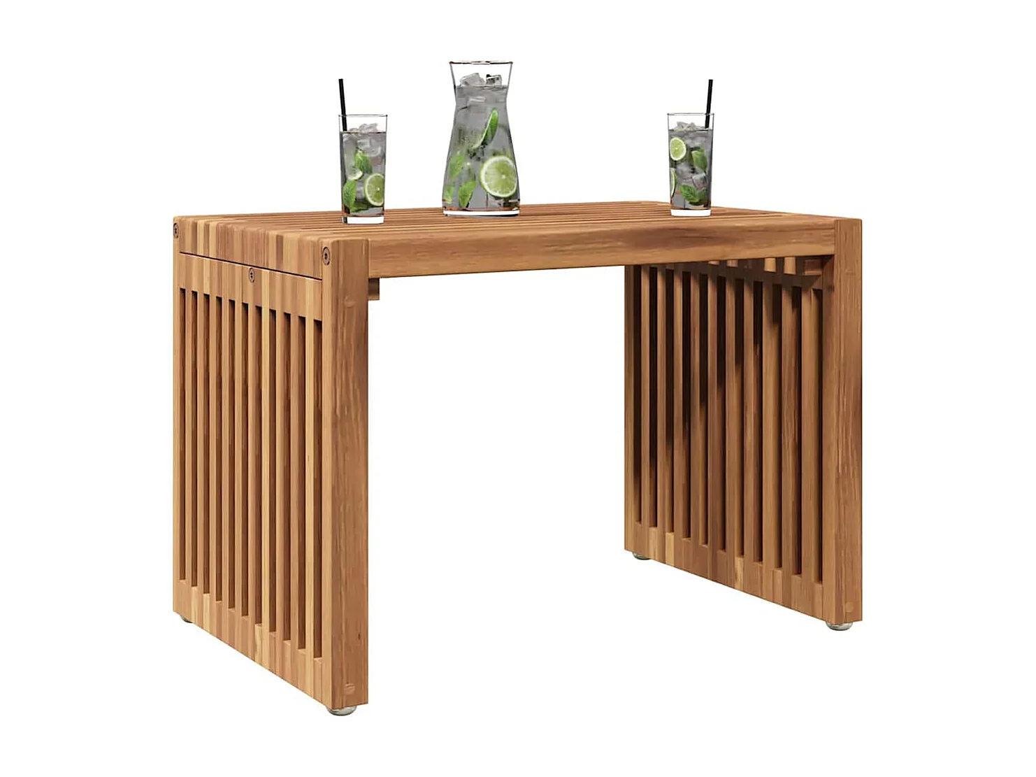 Table d'appoint de jardin Marron 50 x 32.5 x 35 cm
