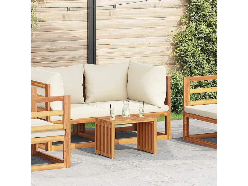 Table d'appoint de jardin Marron 50 x 32.5 x 35 cm